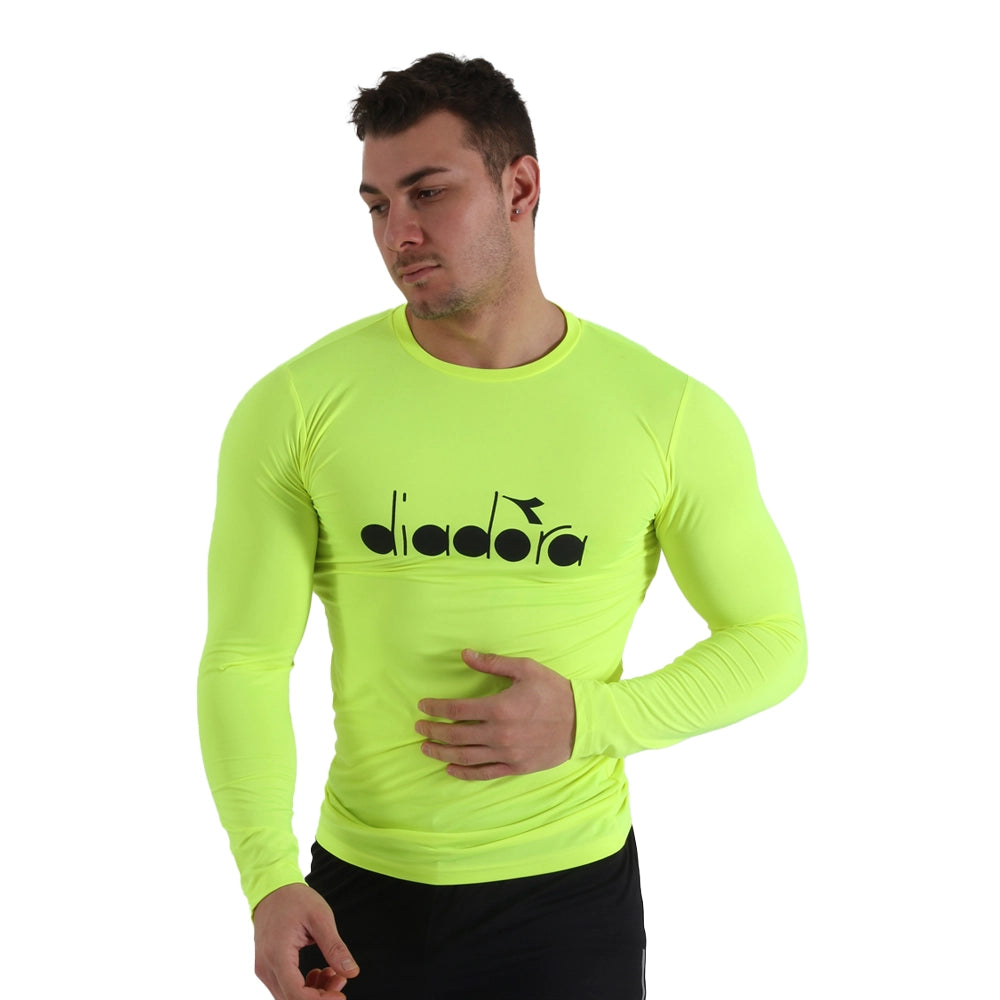 Diadora Soloben Uzun Kollu İçlik Neon Sarı