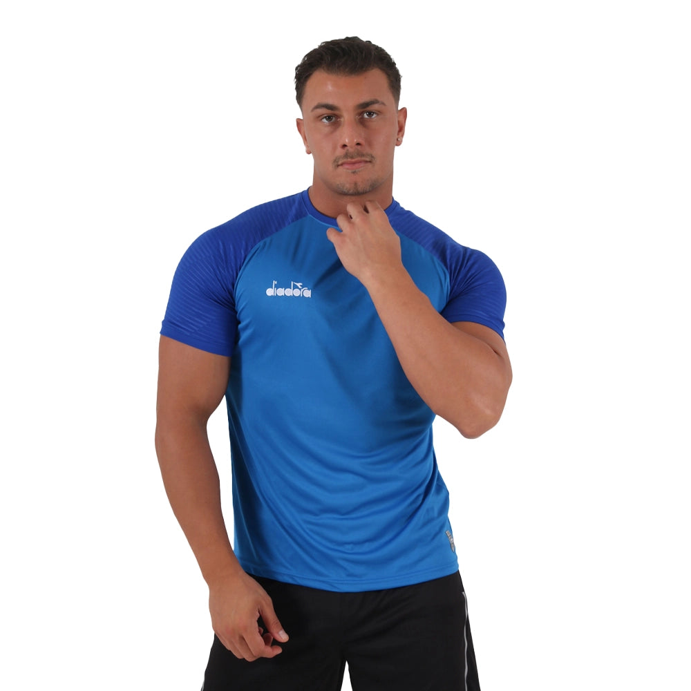Diadora Premium Antrenman Tişört Saks Mavi