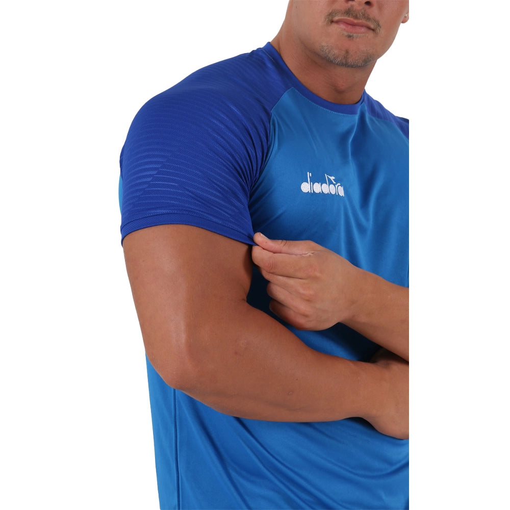 Diadora Premium Antrenman Tişört Saks Mavi