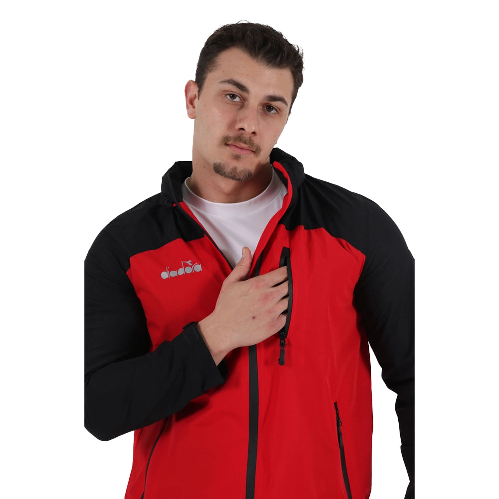 Diadora Elite Yağmurluk Kırmızı-Siyah