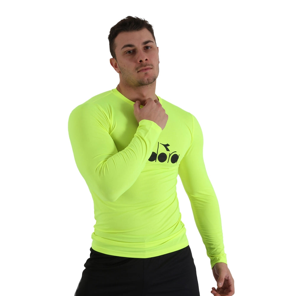 Diadora Soloben Uzun Kollu İçlik Neon Sarı