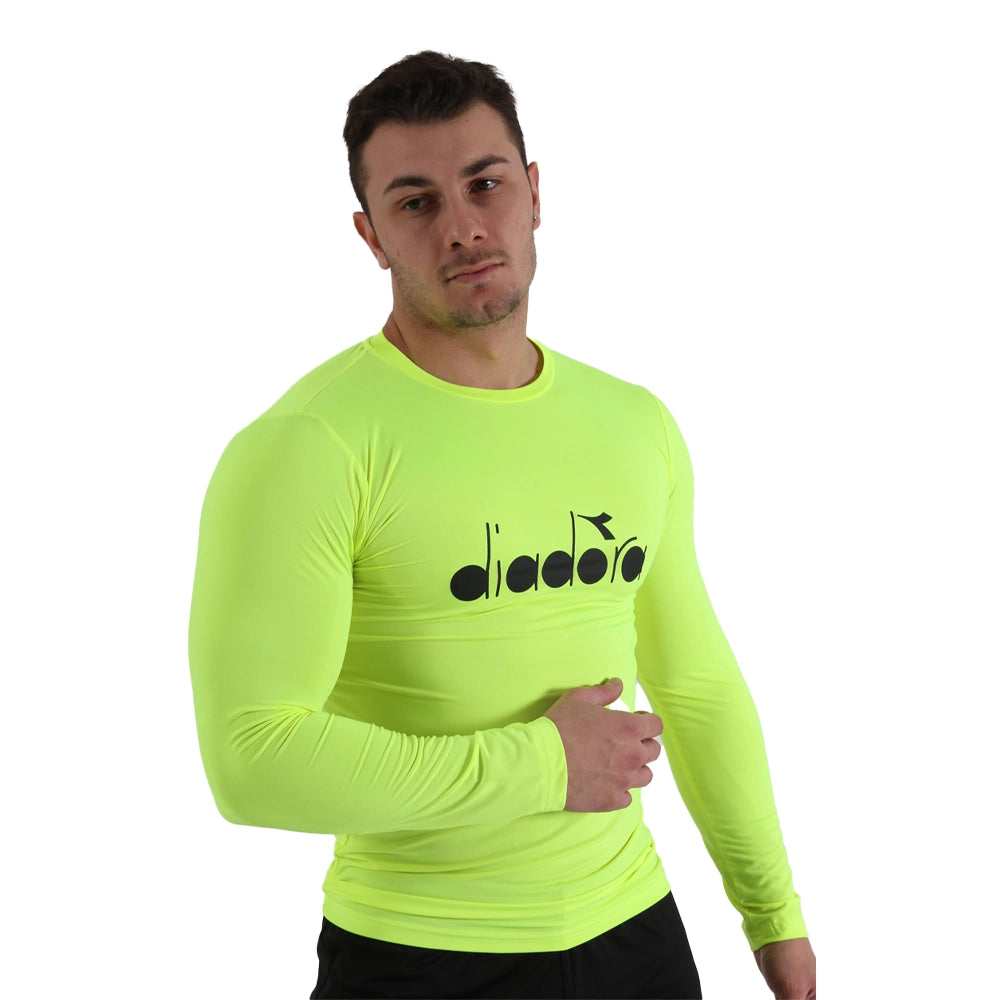 Diadora Soloben Uzun Kollu İçlik Neon Sarı